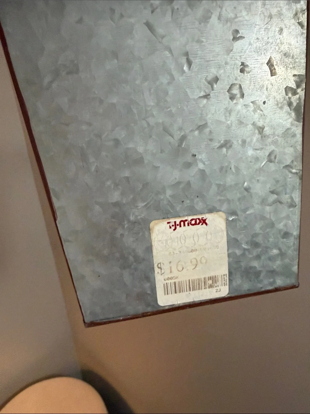 T.J.Maxx Purple Faux Lavender in Galvanized Holder